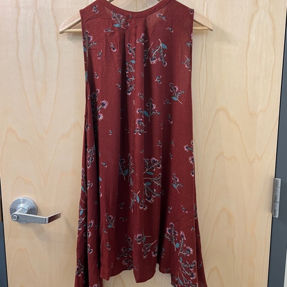 Free People Tree Swing Floral Tunic Minidress Sz Small - Picture 8 of 13